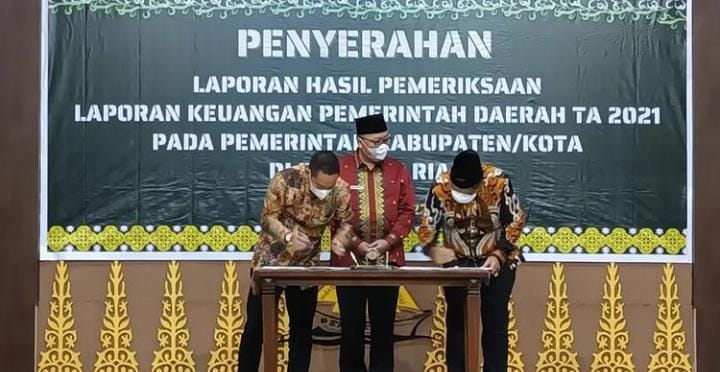 Laporan Hasil Pemeriksaan Keuangan Siak Raih Opini WTP Dari BPK RI